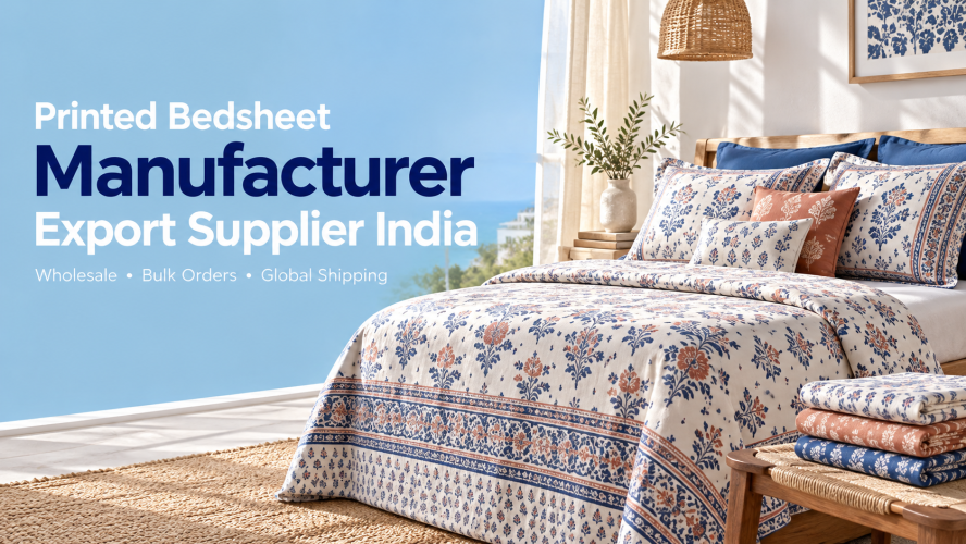 Printed Bedsheet Manufacturer & Export Supplier India