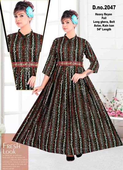 Ajmera Fashion Limited Wholesale Indian Festive Long Kurtis Vibrant Colors Premium Fabrics in Surat