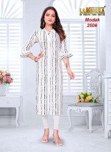 Ajmera Fashion Limited Wholesale Ladies Kurtis Stylish Designs in Premium Fabrics