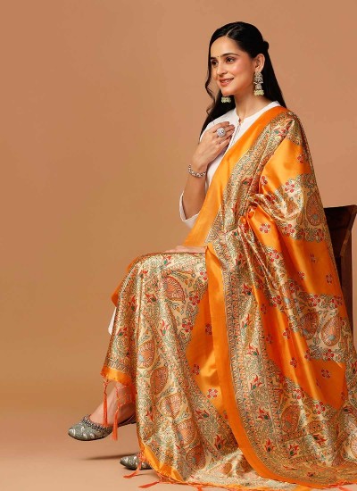 Authentic Handwoven Silk Dupattas with Floral Motifs Ideal for Boutiques in Surat