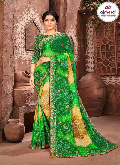 Bandhani Print Saree for Women Trendy Designs in Premium Fabrics in Nepal