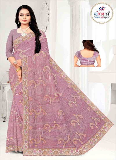 Best Collection Designer Sarees – Premium Silk Satin Organza with Handcrafted Embroidery in Surat