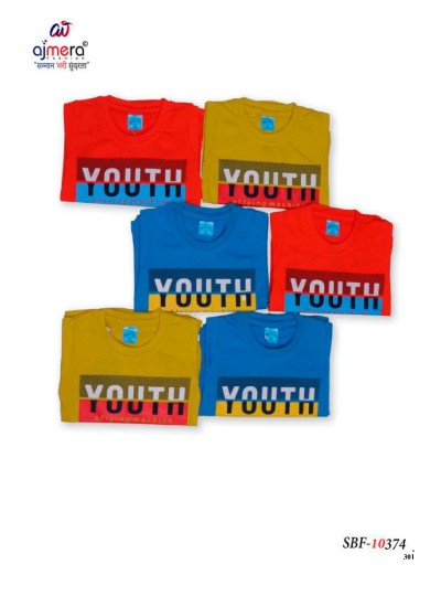 Bulk Boys T-Shirts in Cotton and Jersey Fabric with Latest Designs and Wholesale Prices in Nepal