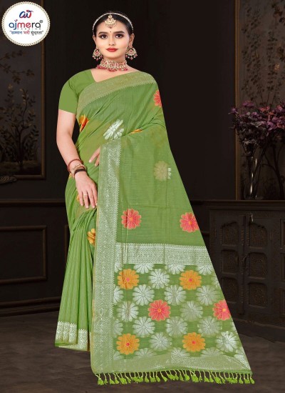 Comfortable Cotton Sarees with Printed Borders and Stylish Pallu in Surat