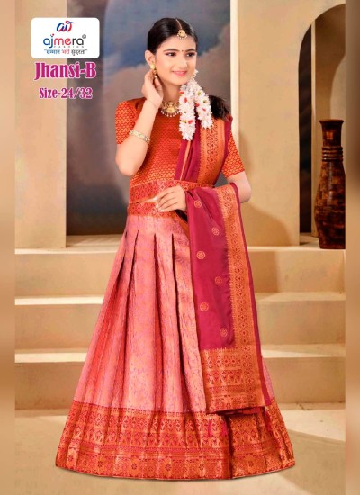 Designer Girls Lehenga Choli in Silk and Georgette for Weddings and Festivals in Nepal