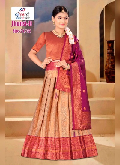 Designer Girls Lehenga Choli in Silk and Georgette for Weddings and Festivals in Nepal