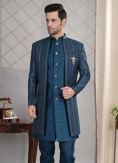 Designer Indo Western Clothing for Resellers Wholesale Fusion Wear in Surat