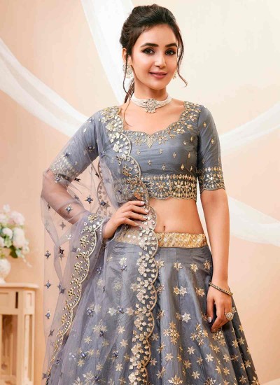 Designer Lehenga Choli Set in Fine Colored Art Silk with Soft Net Dupatta in Surat