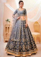 Designer Lehenga Choli Set in Fine Colored Art Silk with Soft Net Dupatta