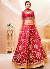 Designer Lehenga Choli Set in Fine Colored Art Silk with Soft Net Dupatta
