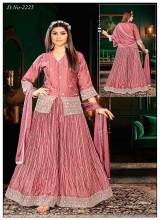 Designer Sharara Suit Sets Wholesale in Georgette Silk Blend and Chiffon by Ajmera Fashion