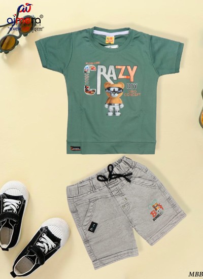 Durable and Stylish Kids Clothing for Boys in Bulk Featuring Fun Graphics and Prints in Surat