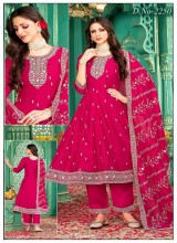 Elegant Anarkali Suits for Weddings with Embroidery and Stone Work in Silk and Georgette Fabric