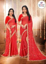 Elegant Fancy Bandhani Silk Saree Handcrafted Beauty with Sequin