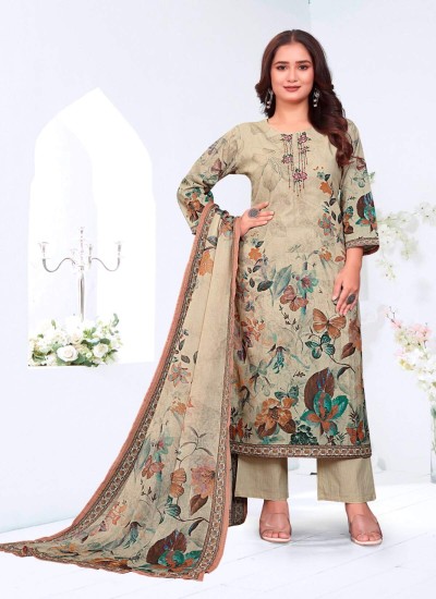 Elegant Pakistani Pattern Fancy Suit with Intricate Embroidery in Silk Georgette or Cotton in Surat