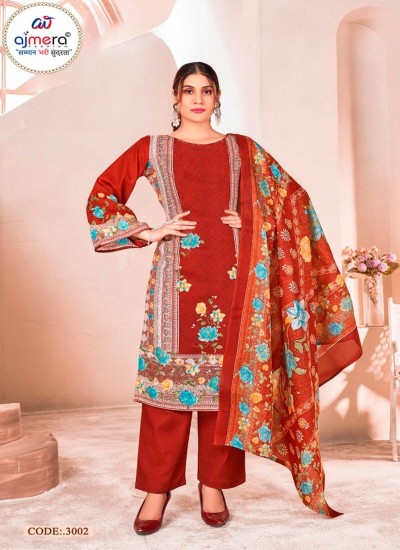 Elegant Pakistani Suit with Intricate Embroidery in Premium Cotton or Chiffon for Festive in Surat