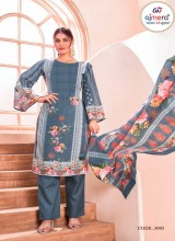 Elegant Pakistani Suit with Intricate Embroidery in Premium Cotton or Chiffon for Festive