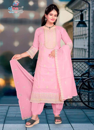 Elegant Patiala Fancy Suit for Women in Cotton Georgette and Silk for Festive and Wedding Wear in Surat