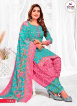 Elegant Patiala Salwar Kameez Sets in Cotton or Silk with Embroidery and Matching Dupatta