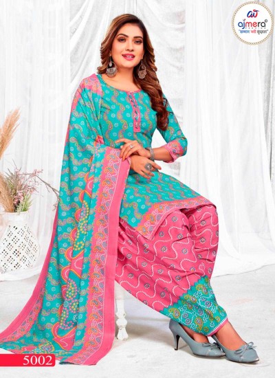 Elegant Patiala Salwar Kameez Sets in Cotton or Silk with Embroidery and Matching Dupatta in Surat