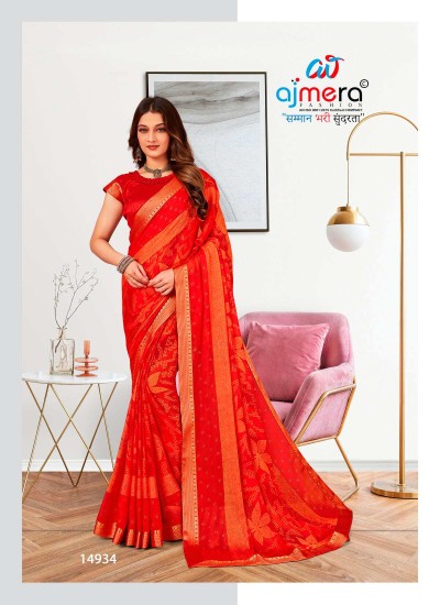 Elegant Rangoli Georgette Chiffon Sarees Lightweight and Sophisticated in Nepal