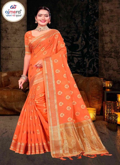 Elegant Stylish Cotton Saree with Fancy Borders and Contemporary Design Patterns in Surat