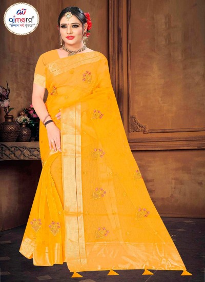 Elegant Stylish Cotton Saree with Fancy Borders and Contemporary Design Patterns in Surat