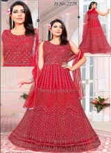 Elegant Wedding Kurtis Net Gown Style Ajmera Fashion Limited Rich Embellishments Timeless Design
