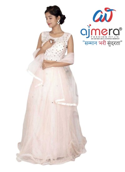 Embroidered Mirror Work Crop Top and Skirt Set for Special Occasions in Surat