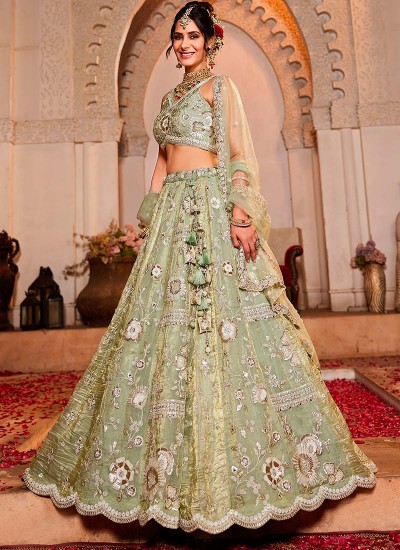 Export Quality Embroidered Lehengas in Bulk for Boutiques and Online Sellers in Surat