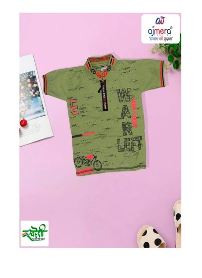 Factory Price Boys T-Shirts in All Sizes with Stylish Graphics and Solid Colors for Bulk Buyers in Nepal