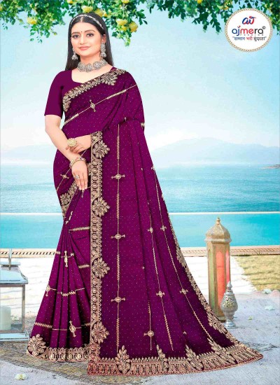 Famous Designer Sarees High Fashion Elegance with Handcrafted Detailing in Surat