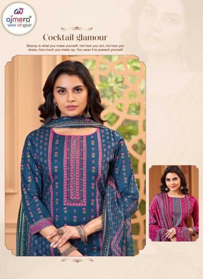 Fancy Jaipuri Suit for Women with Rich Prints and Premium Cotton Silk Fabric in Nepal