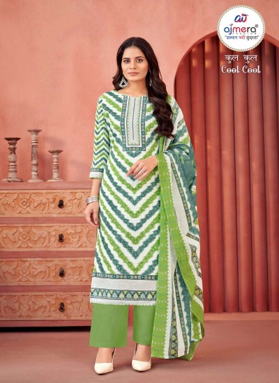 Fancy Latest Jaipuri Cotton Suit with Traditional Prints and Modern Silhouettes for Women in Nepal
