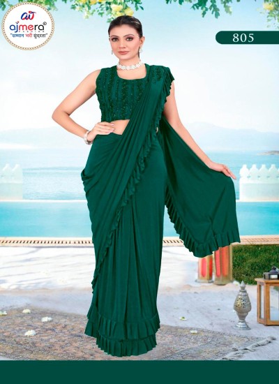 Fashion Forward Pre Stitched Ready to Wear Sarees Elegant Embroidery and Vibrant Prints in Surat