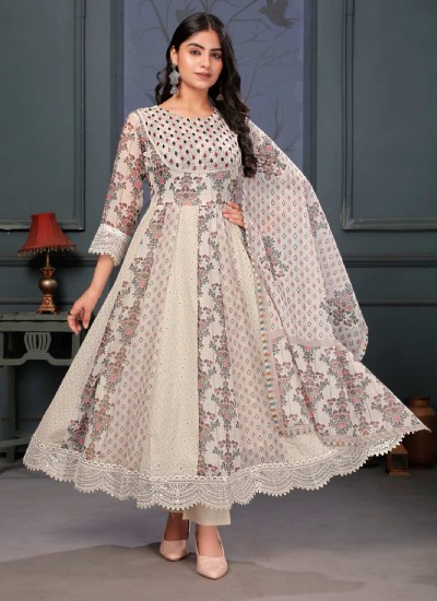Graceful Long Chikan Kurti Traditional Craftsmanship Perfect for Cultural Celebrations in Surat