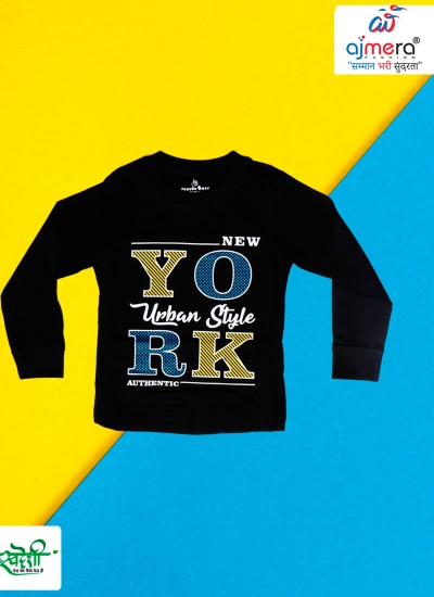 Kids Boys T-Shirts Wholesale with Cartoon and Graphic Prints in Cotton and Dry Fit Fabric in Nepal
