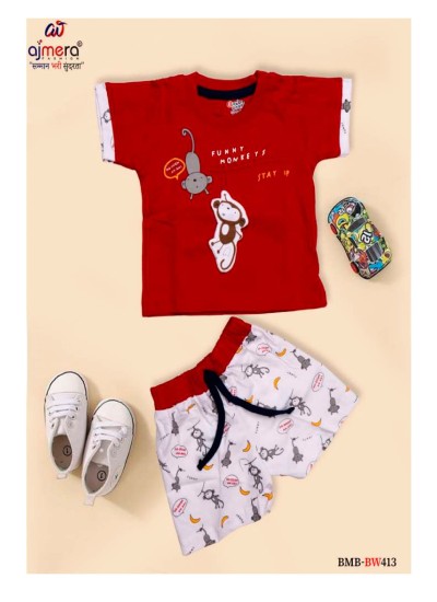 Kids Party Shorts with Classic and Trendy Designs Bulk Order Boys Formal Shirts in All Sizes in Surat