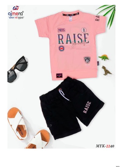 Kids Shorts Wholesale in Cotton and Twill for Toddlers to Teens with Elastic Waist in Surat