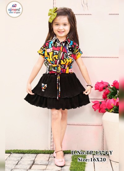 Kids Skirts and Shorts Wholesale in Surat Cotton Denim Rayon Polyester in Surat