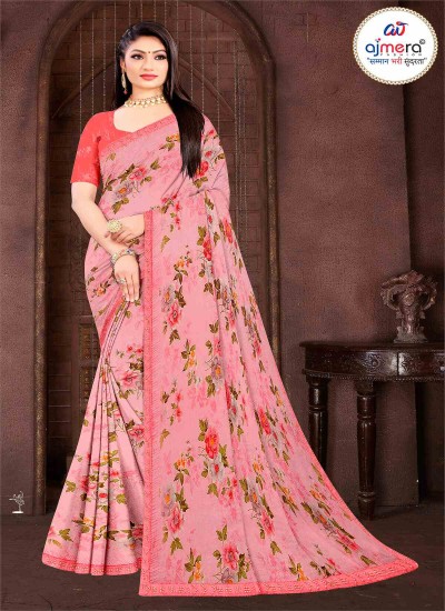 Latest Collection Georgette Sarees Lightweight Elegant and Trendy Designs in Nepal