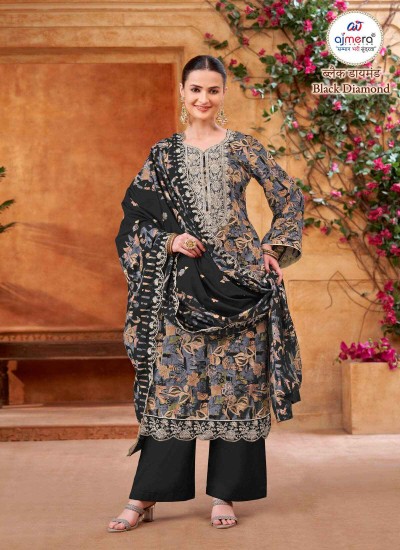 Latest Fancy Pakistani Suits for Women in Silk Chiffon Lawn and Organza with Elegant Embellishments in Surat