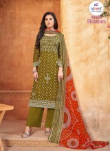 Latest Traditional Jaipuri Suit with Modern Silhouettes and Fancy Embellishments for Festive Wear