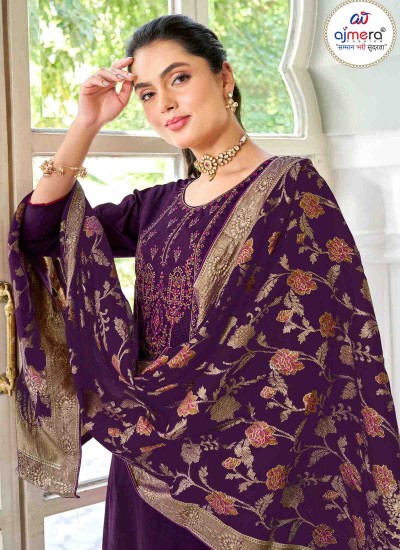 Luxury Designer Suits with Handcrafted Embroidery and Vibrant Color Options for Women in Surat