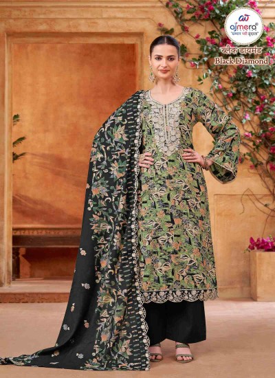 Luxury Heavy Designer Suits in Silk Velvet Georgette and Brocade with Intricate Embellishments in Surat