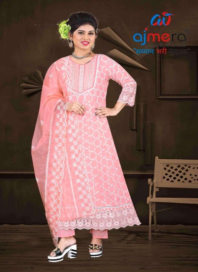 Luxury Long Fancy Kurti Intricate Embellishments Premium Georgette Silk Rayon Fabric in Surat