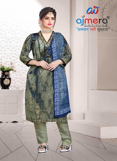 Modern Neck Design Fancy Printed Kurti in Cotton Rayon Georgette for Elegant Casual Looks in Nepal