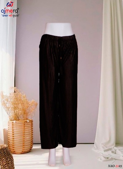 New Womens Palazzo Pants in Rich Dark Colors for Versatile Outfits in Nepal