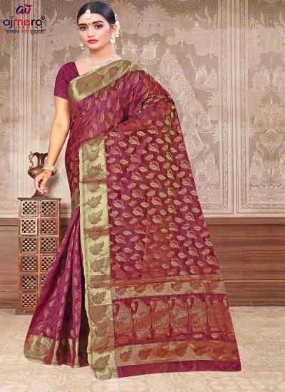 Organza Silk Sarees Elegant Lightweight Fabric with Stylish Designs in Surat