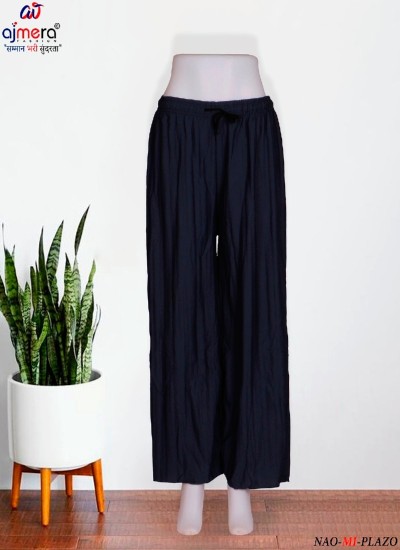 Plain Palazzo Pants for Women Comfortable and Elegant Everyday Wear in Nepal